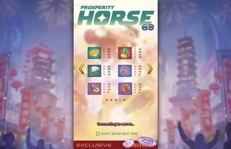 Prosperity Horse - symbols paytable